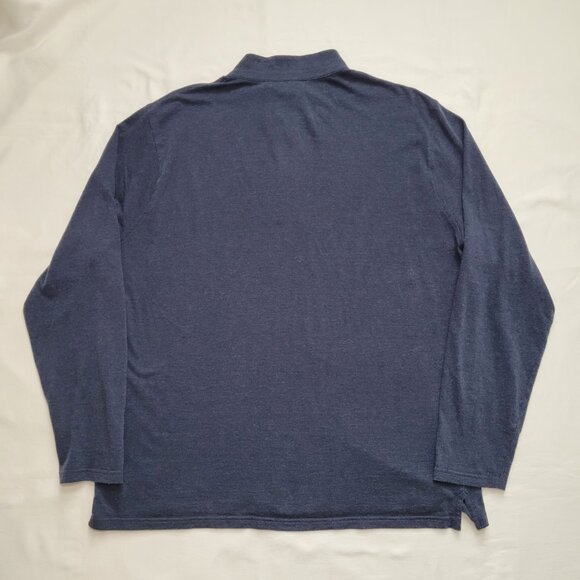 Peter Millar Mens Quarter Zip Pullover Lightweight Navy Blue XL Minimalist - Picture 2 of 10